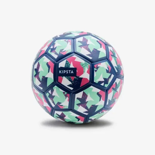 Öğretici Futbol Topu - 4 Numara - Mavi/Yeşil/Mor - Learning Ball