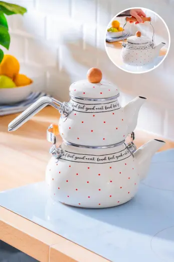 Acar Feel Good Emaye Demlik/çaydanlık Takımı