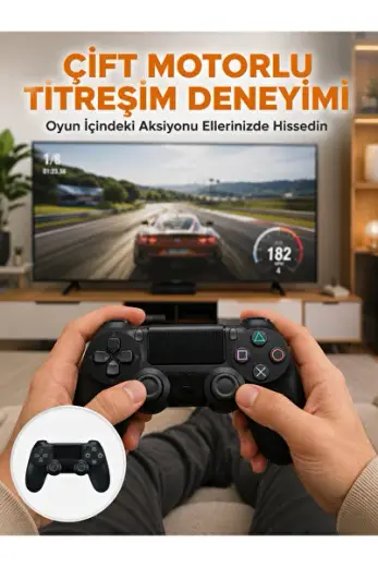 Kablosuz Titreşimli Oyun Kolu – Yüksek Hassasiyetli Analog Kontrol ve Ergonomik Tutma Yeni Nesil
