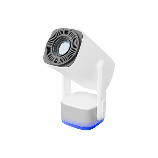 Alka Everest PJ08, Beyaz, 150 LED Lümen, 1280X720, 1xhdmı, 1xusb, Wifi, Bluetooth, 30.000 Saat LED Ömrü, 6W Speaker, 5200MAH Batarya, Taşınabilir, Android 11, 4K Destekli Projeksiyon Cihazı