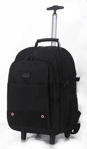 Classone VIP Travel Serisi Tekerlekli Trolley 17,3,15,6,14 Uyumlu Sırt Laptop Çantası - Siyah