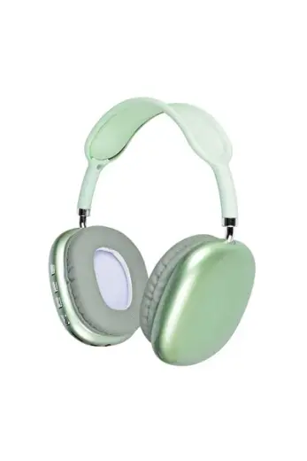 P10 Hi-Fi Ses Kalitesi Ayarlanabilir ve Katlanabilir Kulak Üstü Bluetooth Kulaklık Yeşil