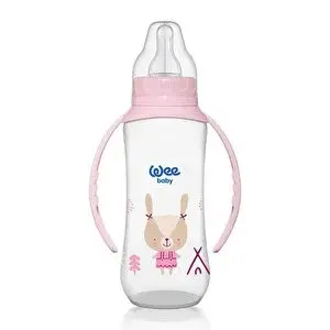 745 Wee Baby Kulplu PP Biberon 270ml Pembe