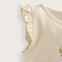 Pear Fırfırlı Tshirt Ekru 3