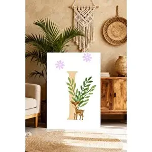 Mgi Design Şık Çocuk Sanatı Tablosu Vintage Etkili Kanvas Tablo Modern Ev Dekoru | Modern Duvar Dekoru | Salon, Yatak Odası Ve Ofis İçin | Sanatsal Ev Dekorasyonu 35x50 cm