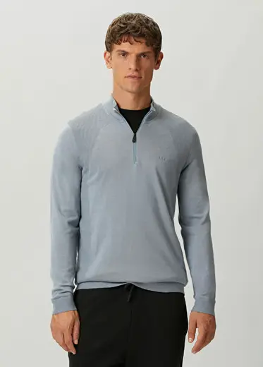 Gri Polo Yaka Triko