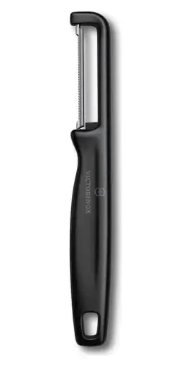 Victorinox 6.0943.3 IOTA Tırtıklı Kenar Çift Taraf Siyah Soyacak