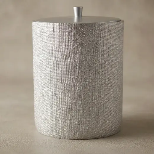Linen Çöp Kovası Gümüş
