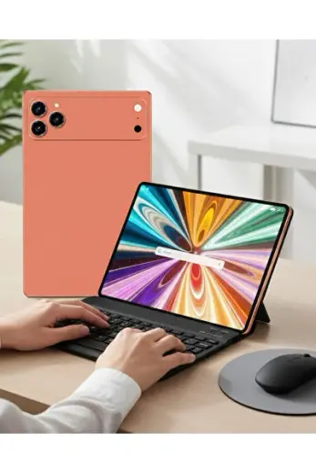 Android Tablet Klavyeli Set Stylus Kalem Kılıf Cam Dahil -