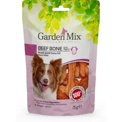 Garden Mix Kemik Şekilli Dana Etli Köpek Ödül Maması 75gr