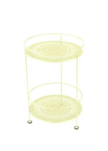 Guinguette Frosted Lemon Metal Bahçe Sehpası