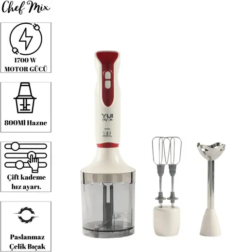 Yui M52 1700 Watt Midi Blender Seti