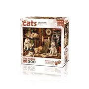 Ks Games Puzzle 500 Parça Cats in the Library