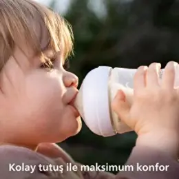Doğal Tepkili Zürafa Desenli Biberon, PP, 260ml, 3-6 Ay, SCY903/66 9
