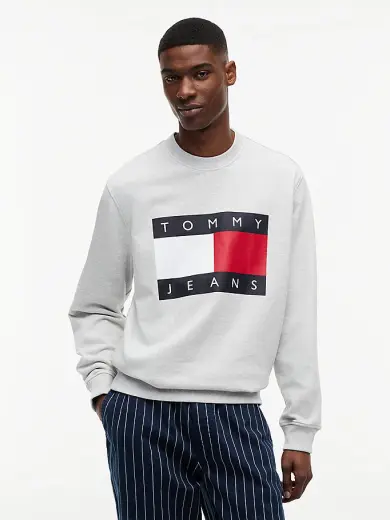 Erkek TJM Regular Big Flag Sweatshirt