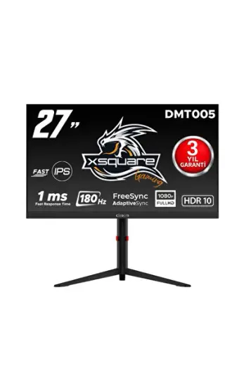 27'' 180Hz 1Ms (HDMI+DP) FreeSync Adaptive Sync Full HD Fast IPS Pivot Gaming Monitör - DMT005