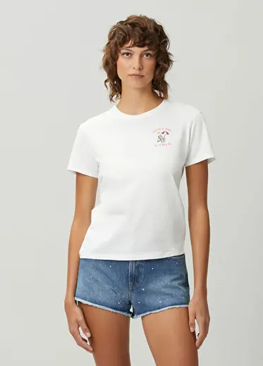 Emilie Beyaz T-shirt