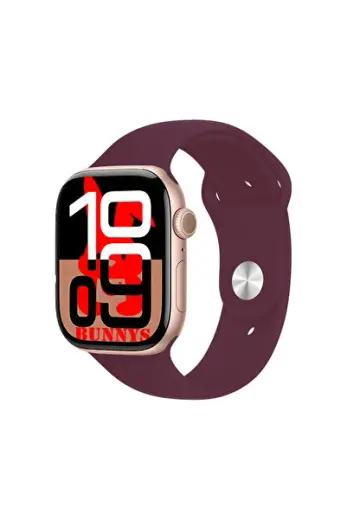 Samsung Galaxy S24 Ultra Uyumlu Bordo Akıllı Saat Watch10 2025 Hediyeli AMOLED EKRAN