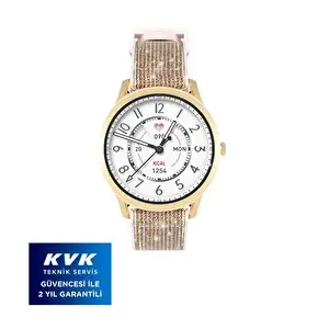 Kieslect Lora Sesli Asistan ve Arama Özellikli Gold Akıllı Saat