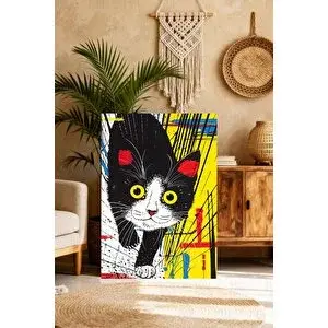 Mgi Design Galeri Kalitesinde Renkli Eklektik Tablo Vintage Etkili Kanvas Tablo Lüks Duvar Sanatı | Modern Duvar Dekoru | Salon, Yatak Odası Ve Ofis İçin | Sanatsal Ev Dekorasyonu 50x70 cm