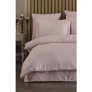 Varol Laura Home Tencel Jakar Nevresim Takımı Çift Kişilik - Nothingham Pudra
