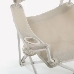Katlanabilir Kamp Sandalyesi - Bej - XL Boy 150kg 6
