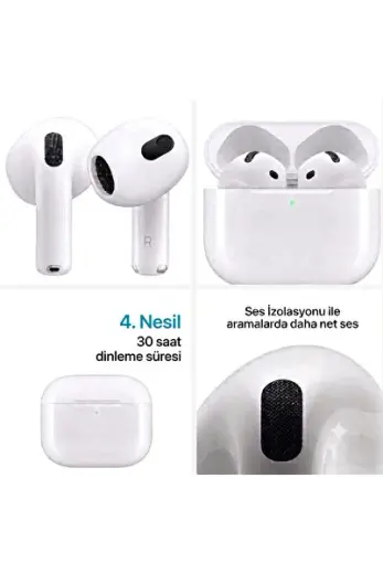 Air 4.Nesil Kablosuz Kulak içi Bluetooth Kulaklık