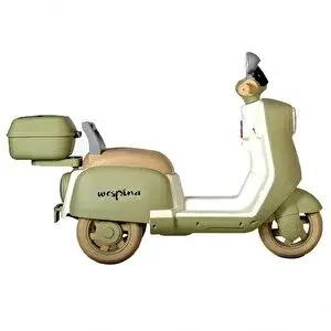 3 Tekerlekli Akülü Motor Yeşil 6V Akülü Uzaktan Kumandalı 50kg Taşıma