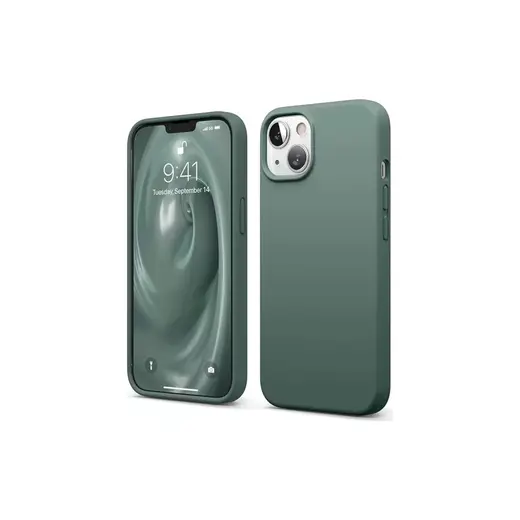 Newface Iphone 14 Kılıf First Silikon - Koyu Yeşil