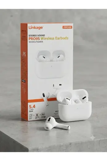 Aura Akse Hi-Fi Stereo BT 5.4 Kablosuz Kulak İçi Kulaklık - Beyaz