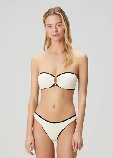 Ekru Bikini Üstü