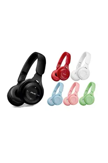 BT23 Kulak Üstü Mix Bluetooth Kulaklık Siyah
