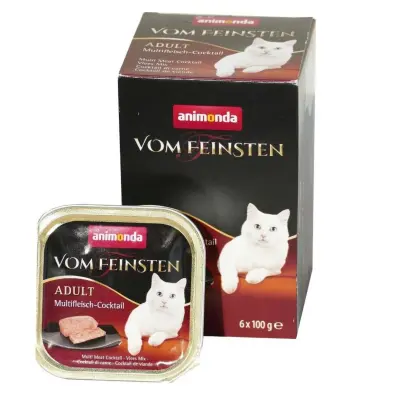 Animonda Vom Feinsten Karışık Etli Yetişkin Kedi Konservesi 6x100gr