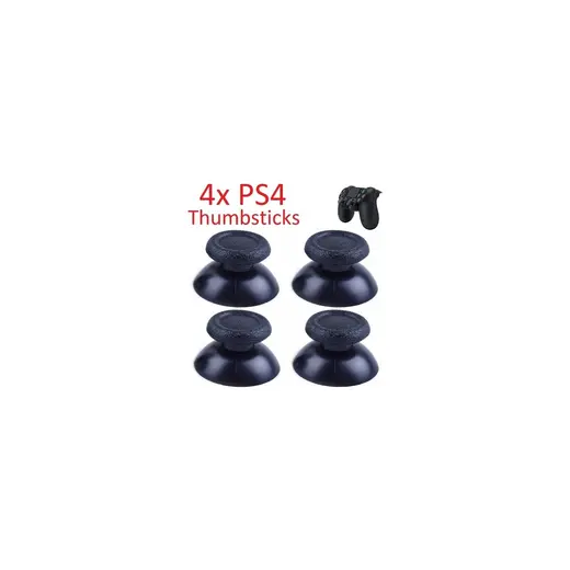 Feza Ps4 Dualshock 4 Orjinal Analog Başlığı 4 ADET Yedek Parça Siyah Renk ile Playstation 4 Uyumlu