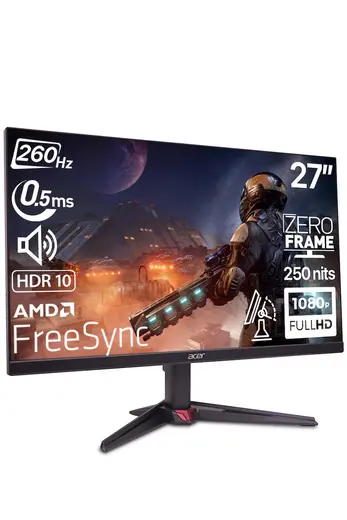 ACER Nitro VG270W5bmiipx 27" 260Hz 0.5ms ZeroFrame VA FHD MM AMD FreeSync HDR10 SRGB Gaming Monitör