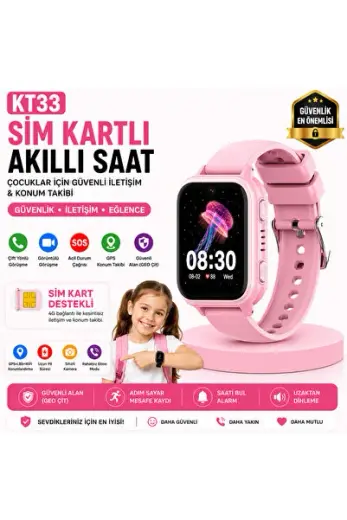 Wonlex SIM Kartlı Android Akıllı Çocuk Saati WhatsAp GPS Görüntülü Konuşma SOS Acil Durum Takip Saati