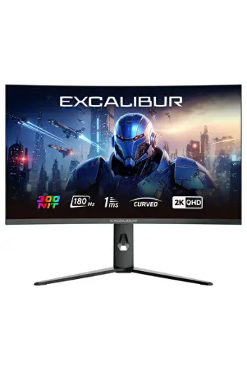 Excalibur M.E315QVC-C 31.5" 2K QHD 180HZ 1MS PİVOT Curved HDR10 300NIT Oyuncu Monitörü