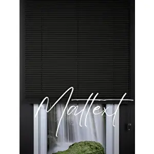 Mattext Antrasit 25 Mm Redektörlü Ahşap Jaluzi Perde 100x220 cm