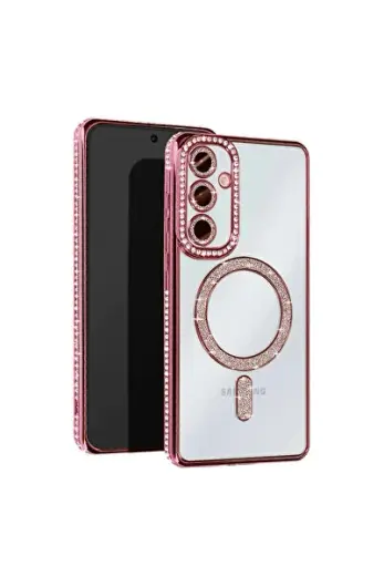 Samsung Galaxy A17 5g Joke Simli Magneticsafe Kılıf - Pembe