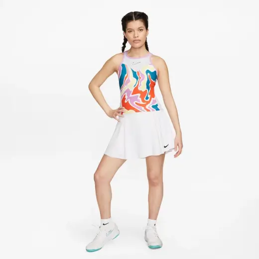 Nike Dri-FIT Advantage Kadın Beyaz Tenis Eteği