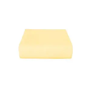 Mira Home Çift Kişilik Düz Penye %100 Pamuklu Lastikli Çarşaf 180x200 Sarı