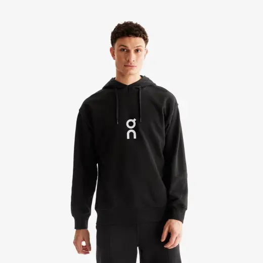 On Running Club Erkek Siyah Koşu Sweatshirt