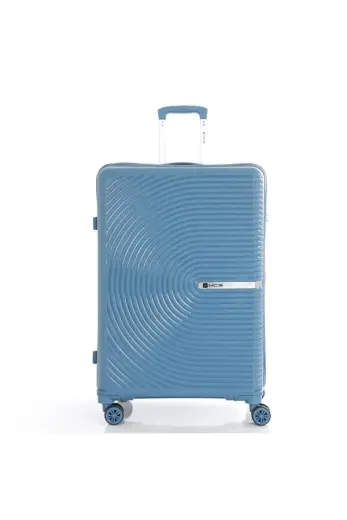 Bavul Büyük ve Orta 2li Set Kırılmaz Silikon Valiz V374 Sky Blue