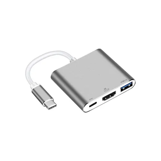 Onten Macbook 3 In 1 Type C To HDMI + USB 3.0 + Type-C Dönüştürücü Adaptör