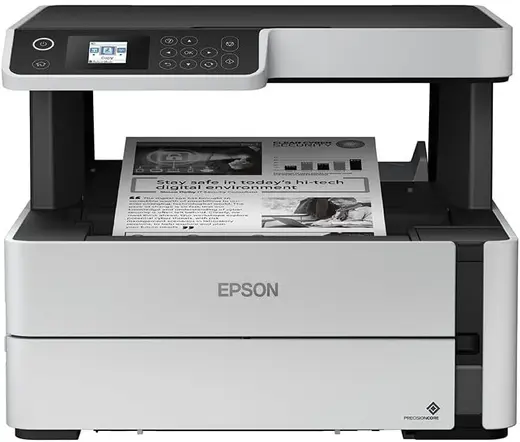 Epson EcoTank M2170 A4 Mono Çok Fonksiyonlu Yazıcı, Wi-Fi + Ethernet, Çift Taraflı, Siyah Beyaz, Tarayıcı + Fotokopi