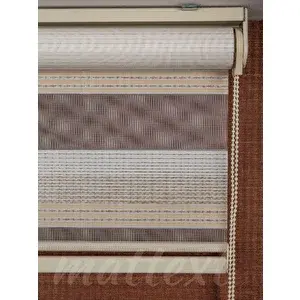 Mattext Krem Modern Zebra Perde Byz3020 190x240 cm