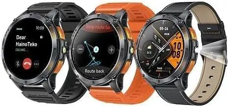 GPS-1 Akıllı Saat AMOLED Ekran IP68 Su Geçirmez Bluetooth Arama Spor Saat Nabız Uyku Takipli Android iOS Uyumlu Smartwatch