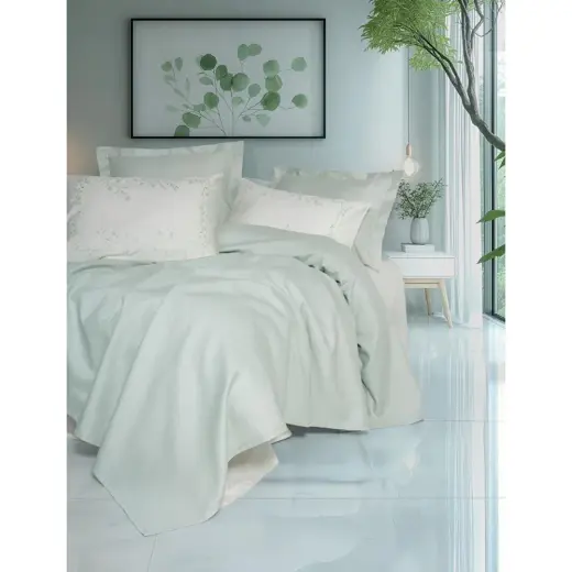 Cotton Box Serenity Bambu Çift Kişilik Pike Takımı Brisa Mint