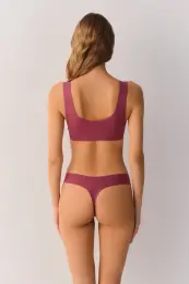 Gül Rengi Softly Secret Invisible Dikişsiz String Külot 5