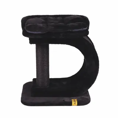 M-Pets Panther Premium Dehlia Tırmalama Tahtalı Kedi Ağacı 60x40x63,5cm (Siyah)